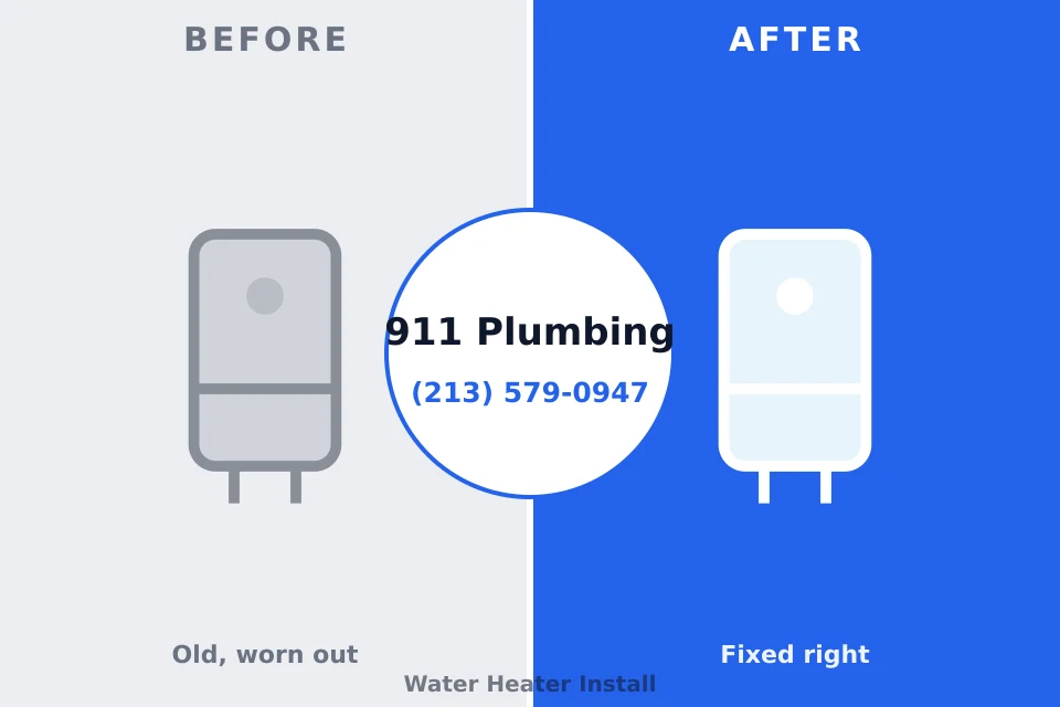Before and after: plumbing repair Princeton Junction, NJ